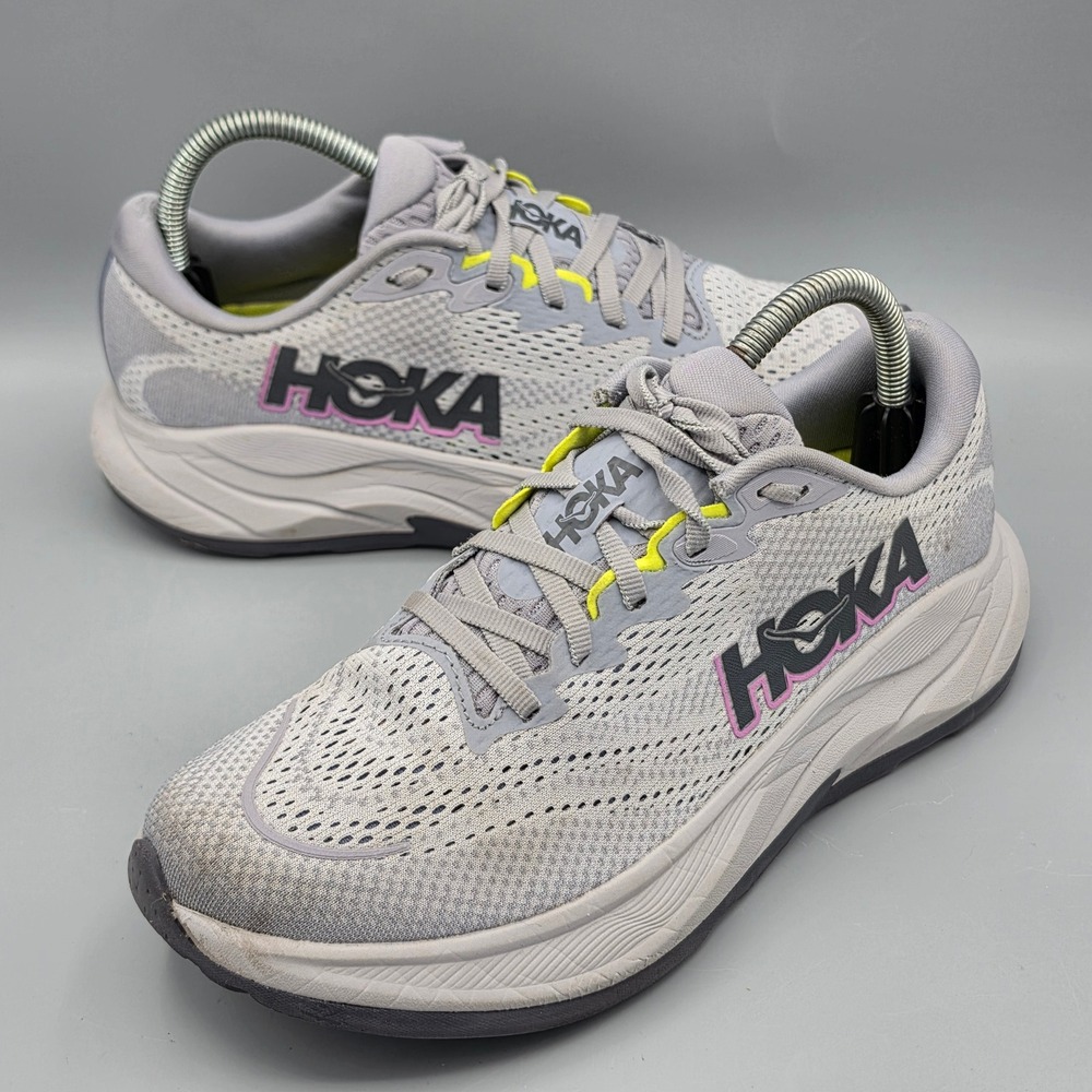 Hoka Running Shoes Womens 8.5B Grey Rincon 4 1155131 GYSK Athletic Sneakers